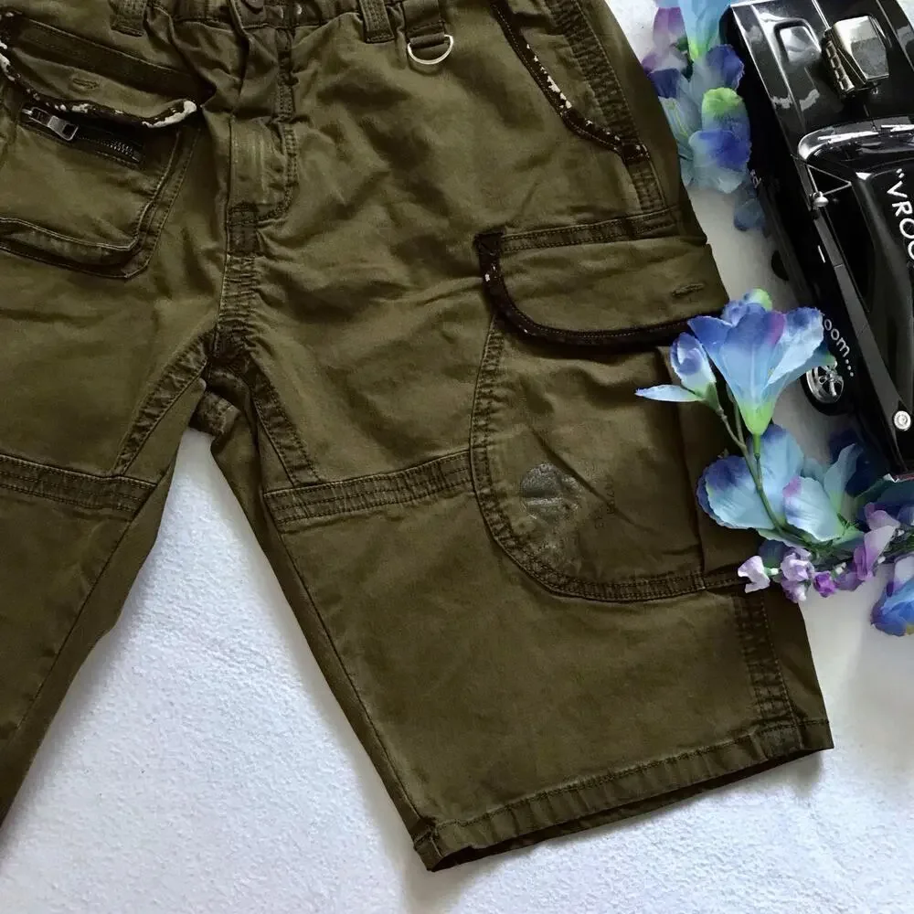 Heritage America NWOT Olive Green Cargo Shorts Men W34